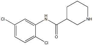N-(2,5-dichlorophenyl)piperidine-3-carboxamide Struktur