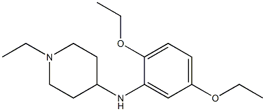 N-(2,5-diethoxyphenyl)-1-ethylpiperidin-4-amine,,结构式