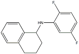 N-(2,5-difluorophenyl)-1,2,3,4-tetrahydronaphthalen-1-amine 结构式