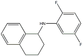 N-(2,5-difluorophenyl)-1,2,3,4-tetrahydronaphthalen-1-amine 化学構造式