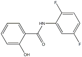 N-(2,5-difluorophenyl)-2-hydroxybenzamide Struktur