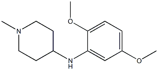 N-(2,5-dimethoxyphenyl)-1-methylpiperidin-4-amine 结构式