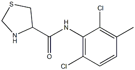 N-(2,6-dichloro-3-methylphenyl)-1,3-thiazolidine-4-carboxamide Struktur