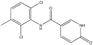 N-(2,6-dichloro-3-methylphenyl)-6-oxo-1,6-dihydropyridine-3-carboxamide 化学構造式