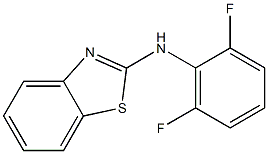 N-(2,6-difluorophenyl)-1,3-benzothiazol-2-amine 化学構造式