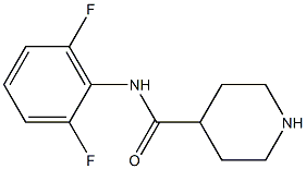 N-(2,6-difluorophenyl)piperidine-4-carboxamide 化学構造式