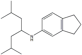 N-(2,6-dimethylheptan-4-yl)-2,3-dihydro-1H-inden-5-amine Structure