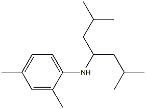 N-(2,6-dimethylheptan-4-yl)-2,4-dimethylaniline 结构式