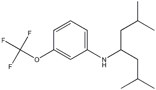 N-(2,6-dimethylheptan-4-yl)-3-(trifluoromethoxy)aniline Structure