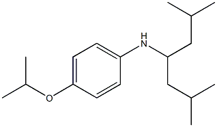 N-(2,6-dimethylheptan-4-yl)-4-(propan-2-yloxy)aniline Struktur