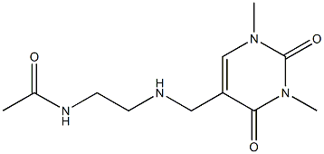 N-(2-{[(1,3-dimethyl-2,4-dioxo-1,2,3,4-tetrahydropyrimidin-5-yl)methyl]amino}ethyl)acetamide Structure