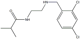 N-(2-{[(2,4-dichlorophenyl)methyl]amino}ethyl)-2-methylpropanamide Struktur