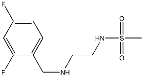 N-(2-{[(2,4-difluorophenyl)methyl]amino}ethyl)methanesulfonamide 结构式