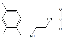 N-(2-{[(2,4-difluorophenyl)methyl]amino}ethyl)methanesulfonamide Structure