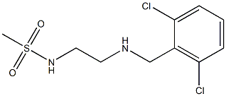 N-(2-{[(2,6-dichlorophenyl)methyl]amino}ethyl)methanesulfonamide Struktur