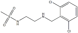 N-(2-{[(2,6-dichlorophenyl)methyl]amino}ethyl)methanesulfonamide 结构式