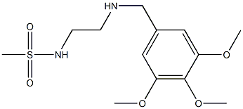 N-(2-{[(3,4,5-trimethoxyphenyl)methyl]amino}ethyl)methanesulfonamide,,结构式