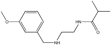 N-(2-{[(3-methoxyphenyl)methyl]amino}ethyl)-2-methylpropanamide,,结构式