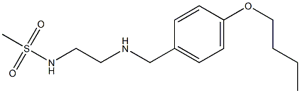 N-(2-{[(4-butoxyphenyl)methyl]amino}ethyl)methanesulfonamide Structure