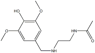 N-(2-{[(4-hydroxy-3,5-dimethoxyphenyl)methyl]amino}ethyl)acetamide Structure