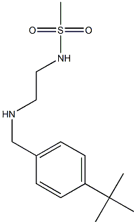 N-(2-{[(4-tert-butylphenyl)methyl]amino}ethyl)methanesulfonamide 化学構造式