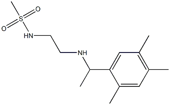 N-(2-{[1-(2,4,5-trimethylphenyl)ethyl]amino}ethyl)methanesulfonamide,,结构式