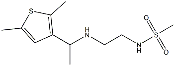 N-(2-{[1-(2,5-dimethylthiophen-3-yl)ethyl]amino}ethyl)methanesulfonamide Structure