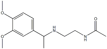 N-(2-{[1-(3,4-dimethoxyphenyl)ethyl]amino}ethyl)acetamide Structure