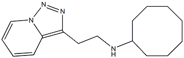 N-(2-{[1,2,4]triazolo[3,4-a]pyridin-3-yl}ethyl)cyclooctanamine Struktur