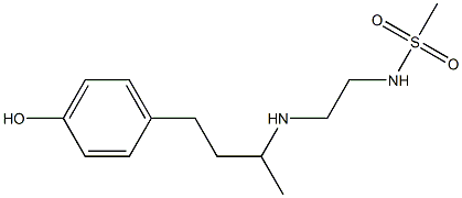 N-(2-{[4-(4-hydroxyphenyl)butan-2-yl]amino}ethyl)methanesulfonamide