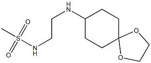 N-(2-{1,4-dioxaspiro[4.5]decan-8-ylamino}ethyl)methanesulfonamide Structure