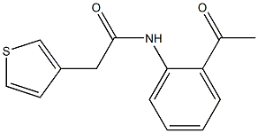 N-(2-acetylphenyl)-2-(thiophen-3-yl)acetamide