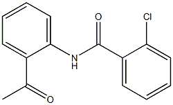 N-(2-acetylphenyl)-2-chlorobenzamide Structure
