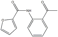 N-(2-acetylphenyl)-2-furamide Struktur