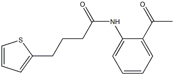N-(2-acetylphenyl)-4-(thiophen-2-yl)butanamide Struktur