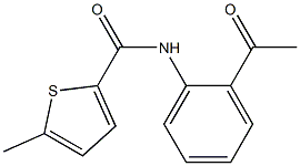 N-(2-acetylphenyl)-5-methylthiophene-2-carboxamide Structure