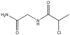 N-(2-amino-2-oxoethyl)-2-chloropropanamide Struktur