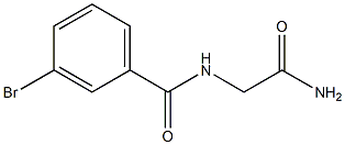 N-(2-amino-2-oxoethyl)-3-bromobenzamide Struktur