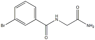 N-(2-amino-2-oxoethyl)-3-bromobenzamide Structure