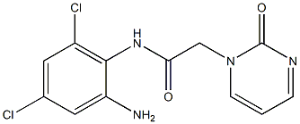N-(2-amino-4,6-dichlorophenyl)-2-(2-oxo-1,2-dihydropyrimidin-1-yl)acetamide Struktur