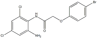 N-(2-amino-4,6-dichlorophenyl)-2-(4-bromophenoxy)acetamide Struktur