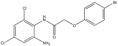 N-(2-amino-4,6-dichlorophenyl)-2-(4-bromophenoxy)acetamide Structure