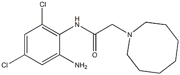 N-(2-amino-4,6-dichlorophenyl)-2-(azocan-1-yl)acetamide Struktur