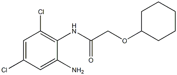 N-(2-amino-4,6-dichlorophenyl)-2-(cyclohexyloxy)acetamide Struktur