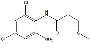 N-(2-amino-4,6-dichlorophenyl)-3-(ethylsulfanyl)propanamide Struktur