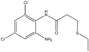 N-(2-amino-4,6-dichlorophenyl)-3-(ethylsulfanyl)propanamide Structure