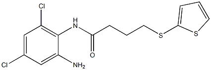 N-(2-amino-4,6-dichlorophenyl)-4-(thiophen-2-ylsulfanyl)butanamide Structure