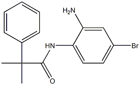 N-(2-amino-4-bromophenyl)-2-methyl-2-phenylpropanamide 化学構造式