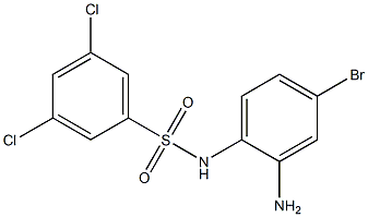 N-(2-amino-4-bromophenyl)-3,5-dichlorobenzene-1-sulfonamide 结构式