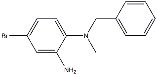 N-(2-amino-4-bromophenyl)-N-benzyl-N-methylamine,,结构式